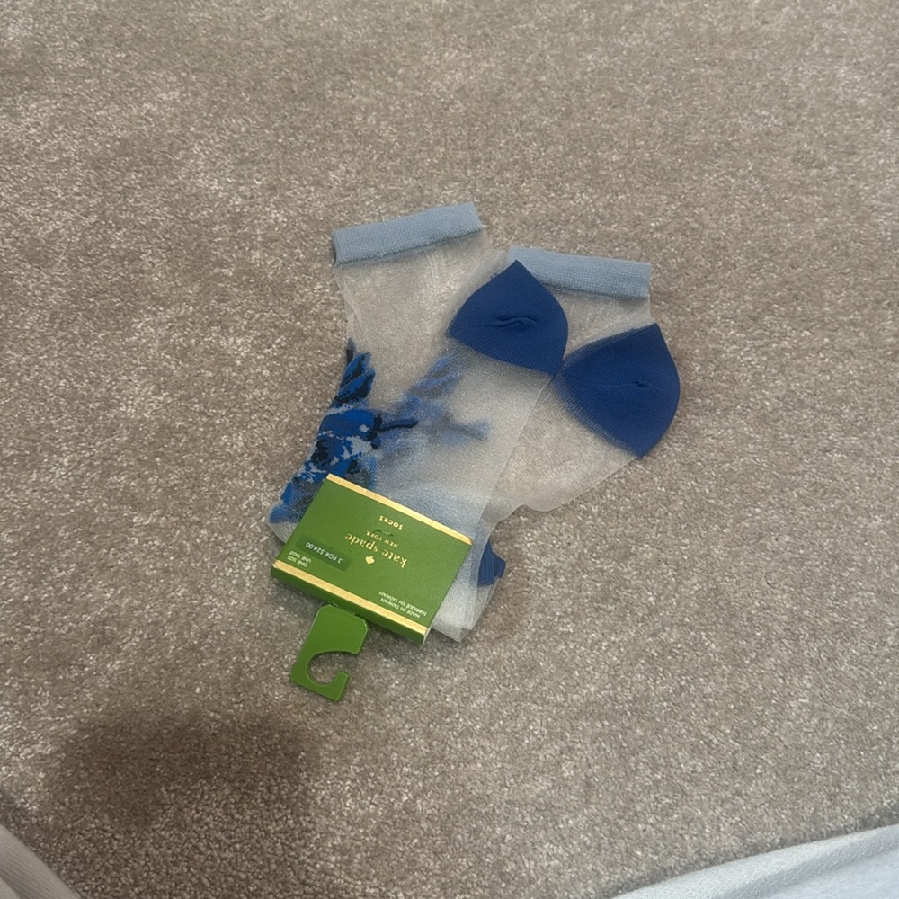 Kate Spade Blue Socks - Picture 3 of 3